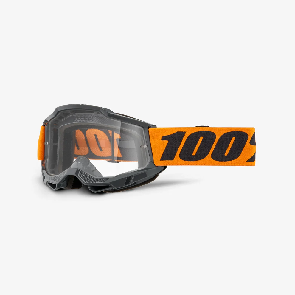 100% ACCURI 2 Maske Grau/Orange Klarer Bildschirm