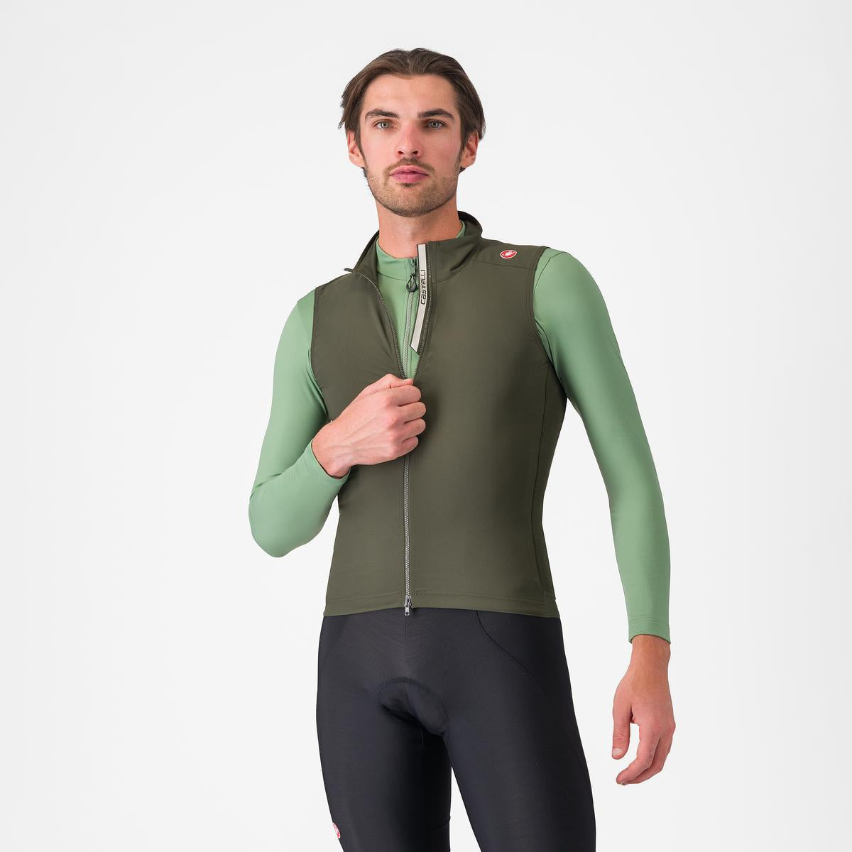 CASTELLI ESPRESSO Ärmellose Jacke Grün