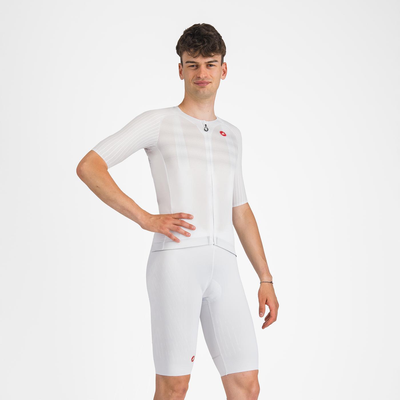 CASTELLI FREE AERO RACE S Kurze Trägerhose Weiß