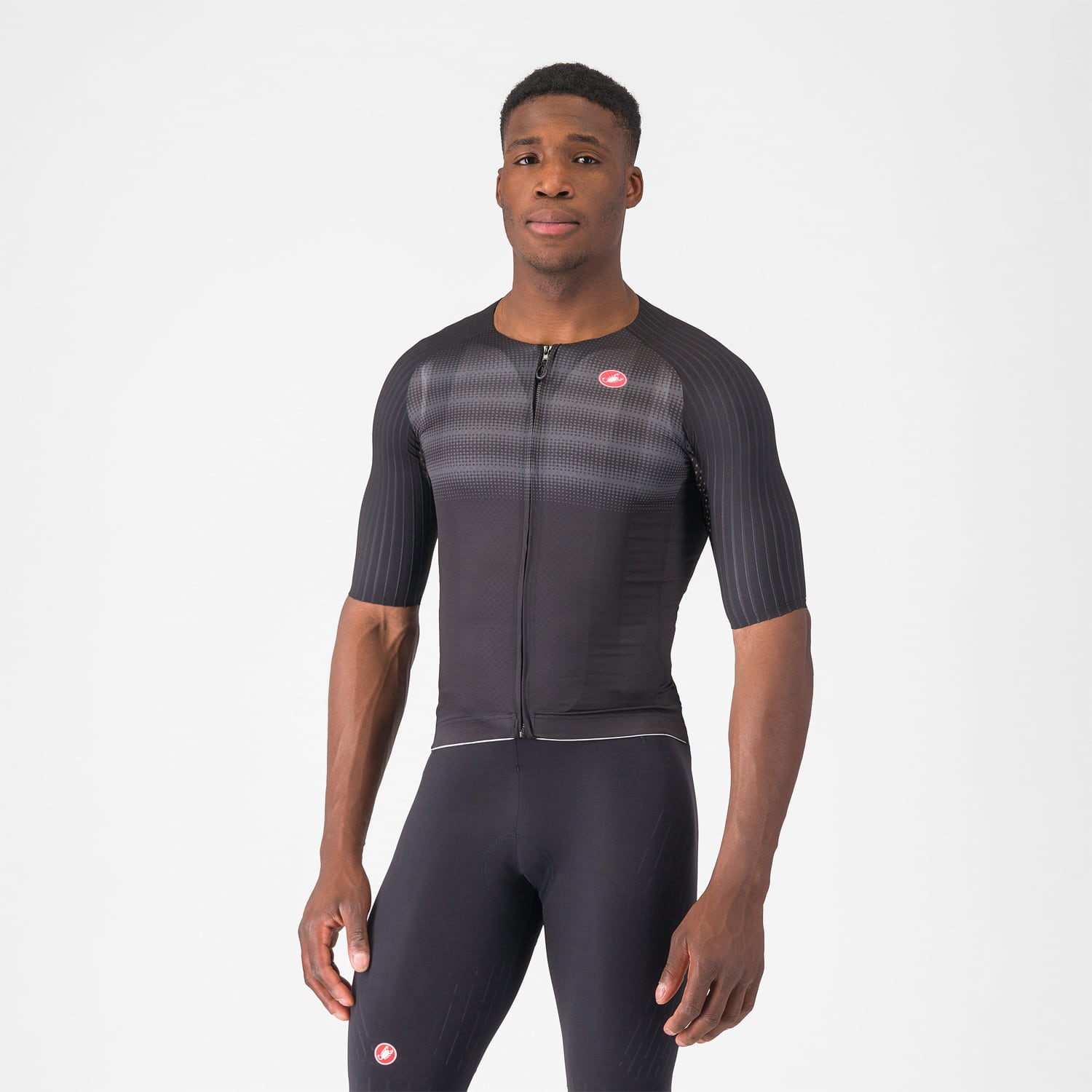 Trikot CASTELLI AERO RACE 8S Kurzarm Schwarz – Probikeshop