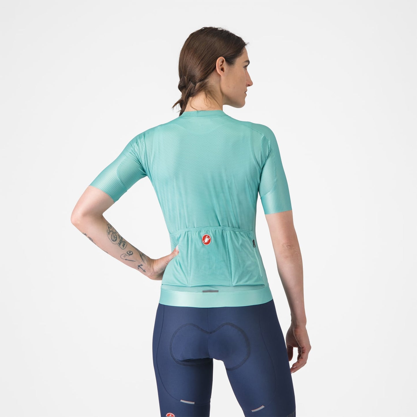 Maillot CASTELLI ESPRESSO Femme Manches Courtes Turquoise