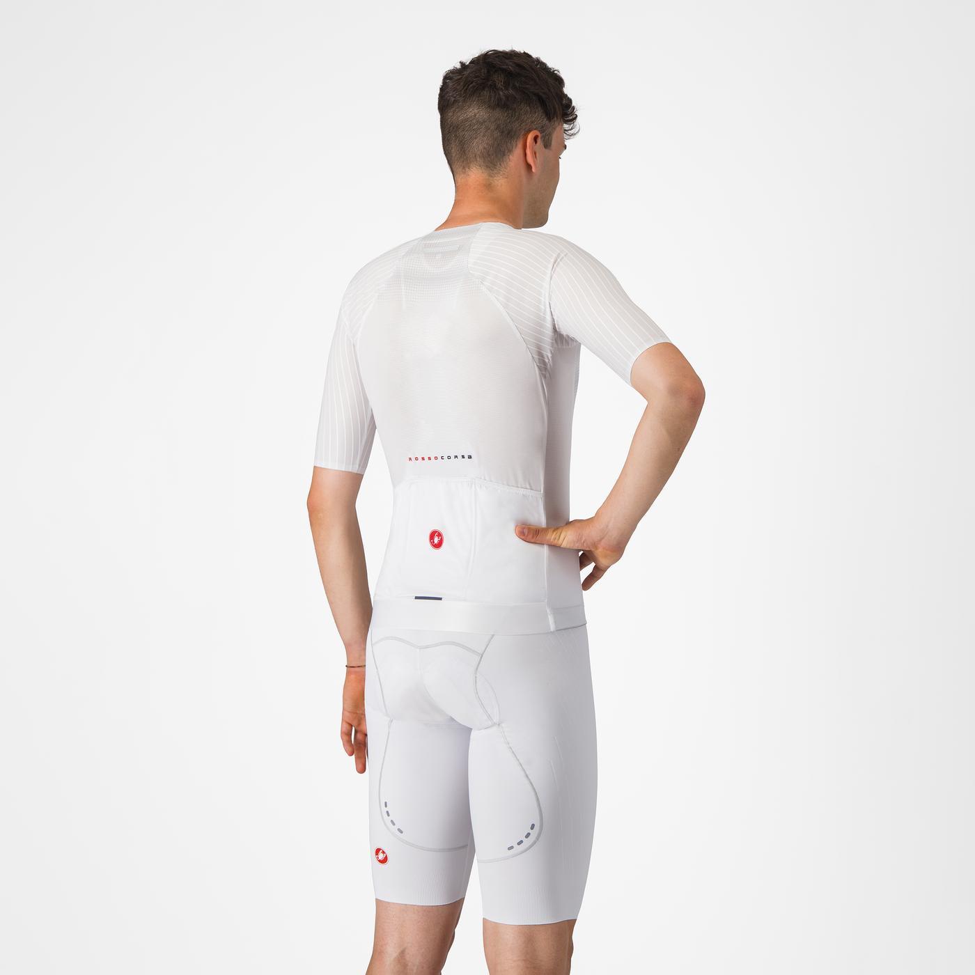 CASTELLI FREE AERO RACE S Kurze Trägerhose Weiß