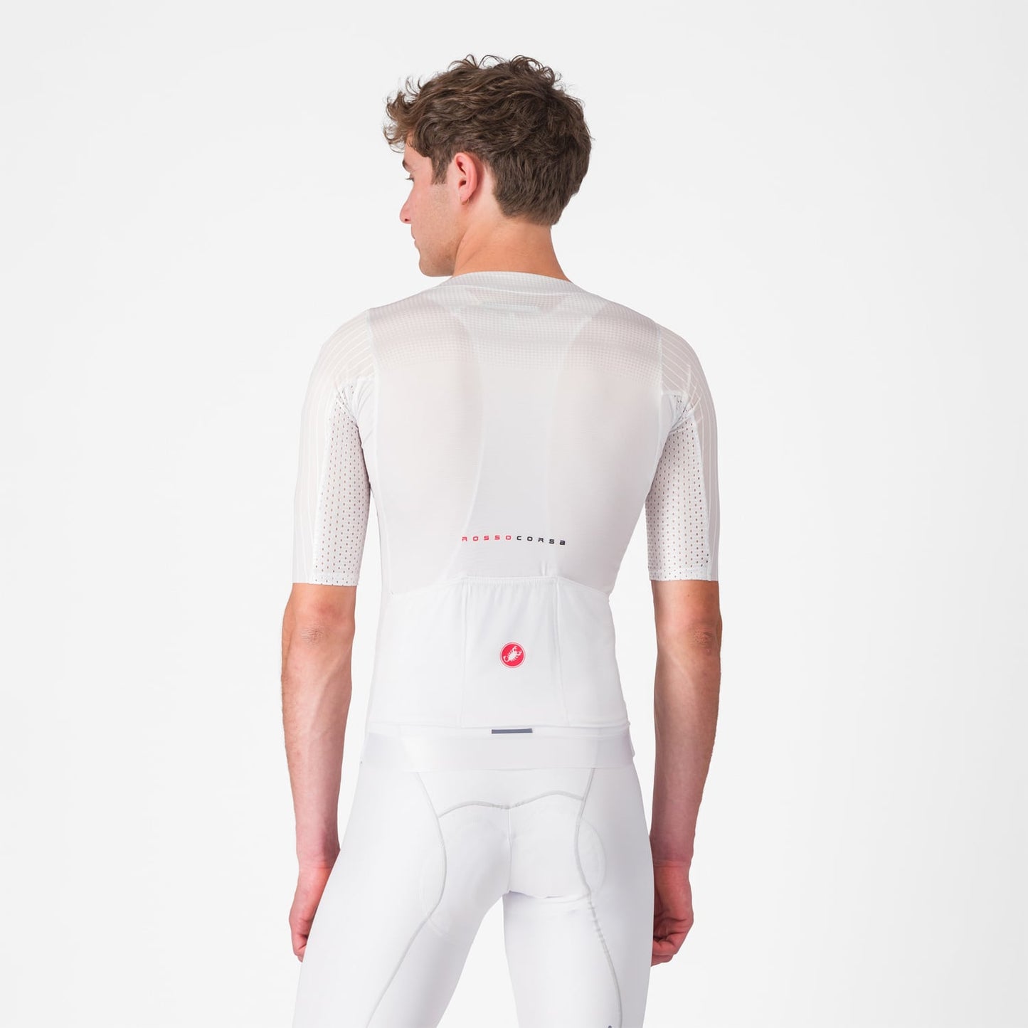 Maillot CASTELLI AERO RACE 8S Manches Courtes Blanc