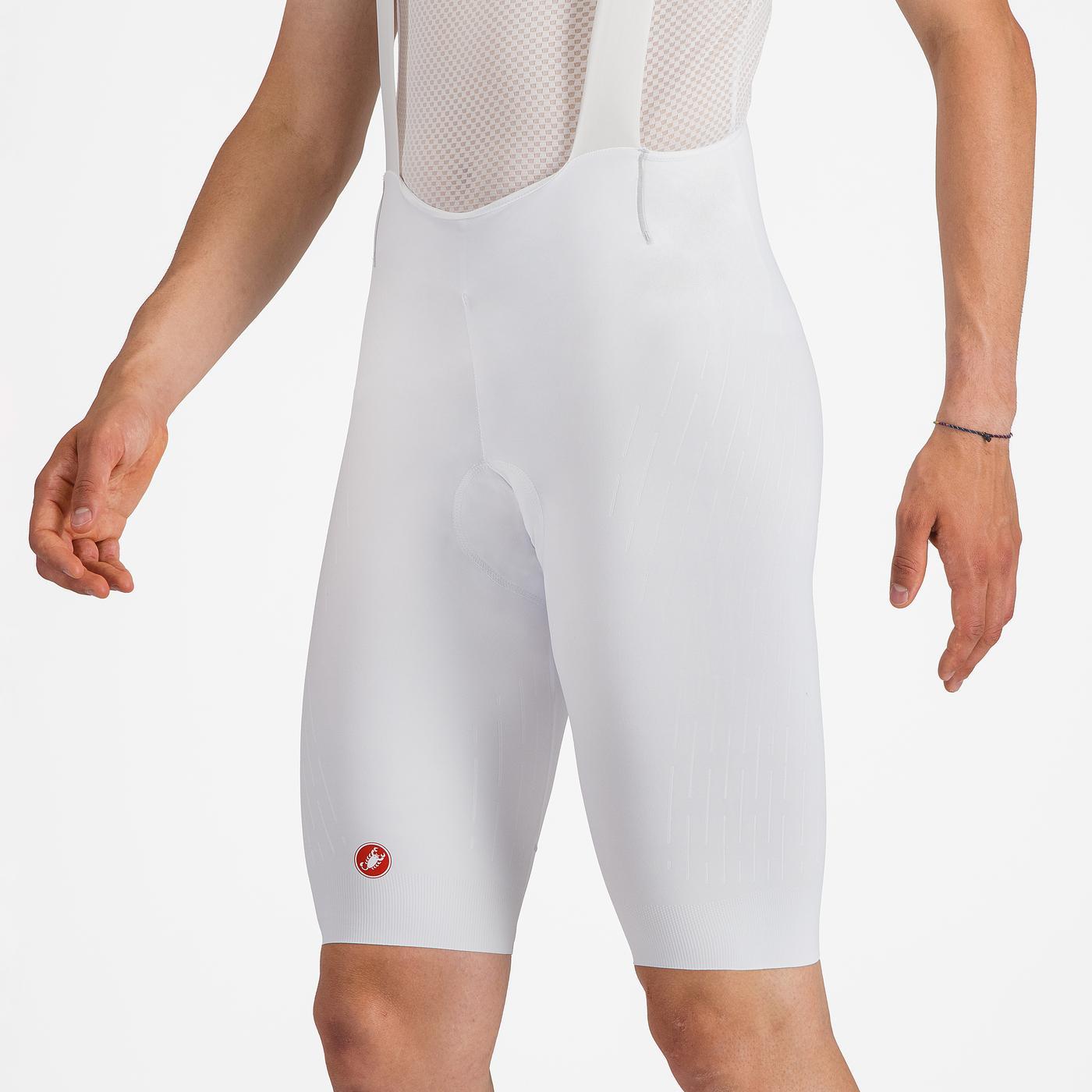 CASTELLI FREE AERO RACE S Kurze Trägerhose Weiß