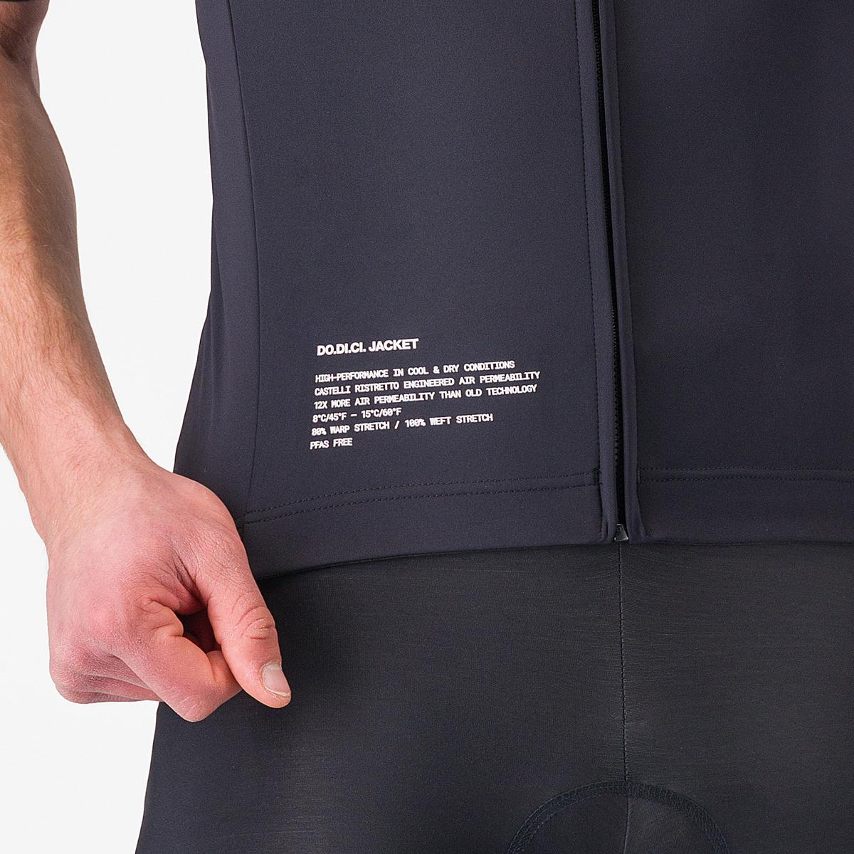 Veste CASTELLI DO.DI.CI. Manches Courtes Noir