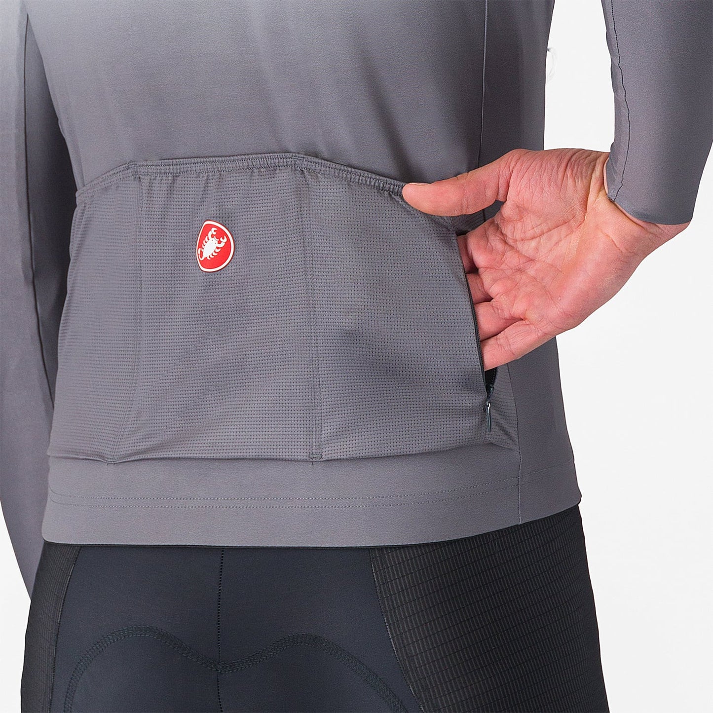 Maillot CASTELLI UPF Manches Longues Gris