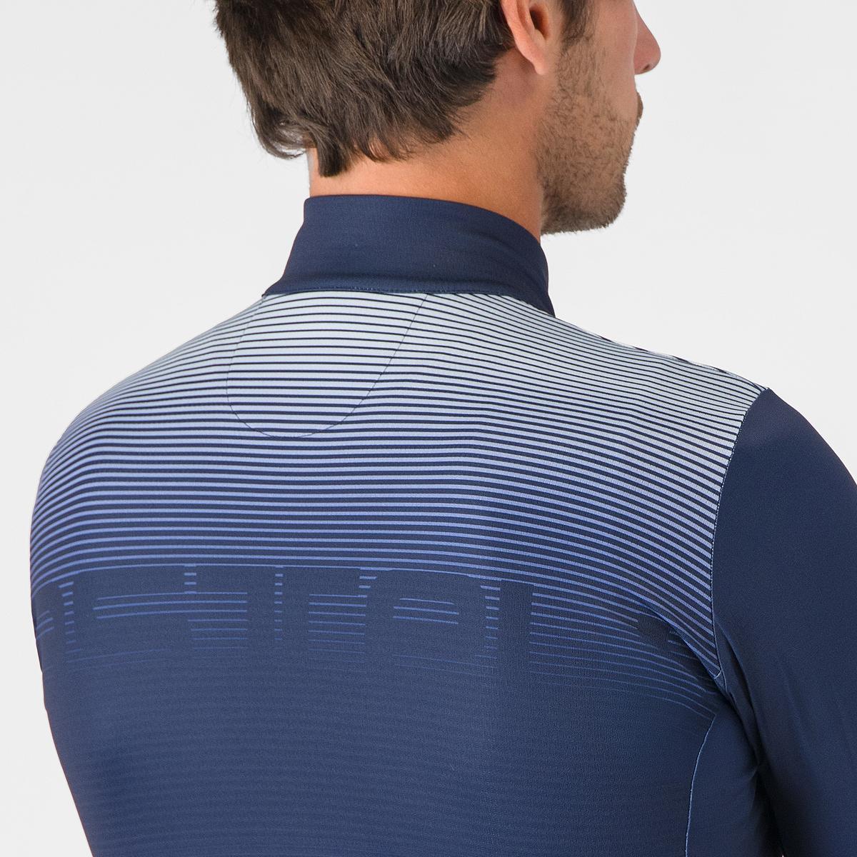 Maillot CASTELLLI APICE THERMAL Manches Longues Bleu/Orange