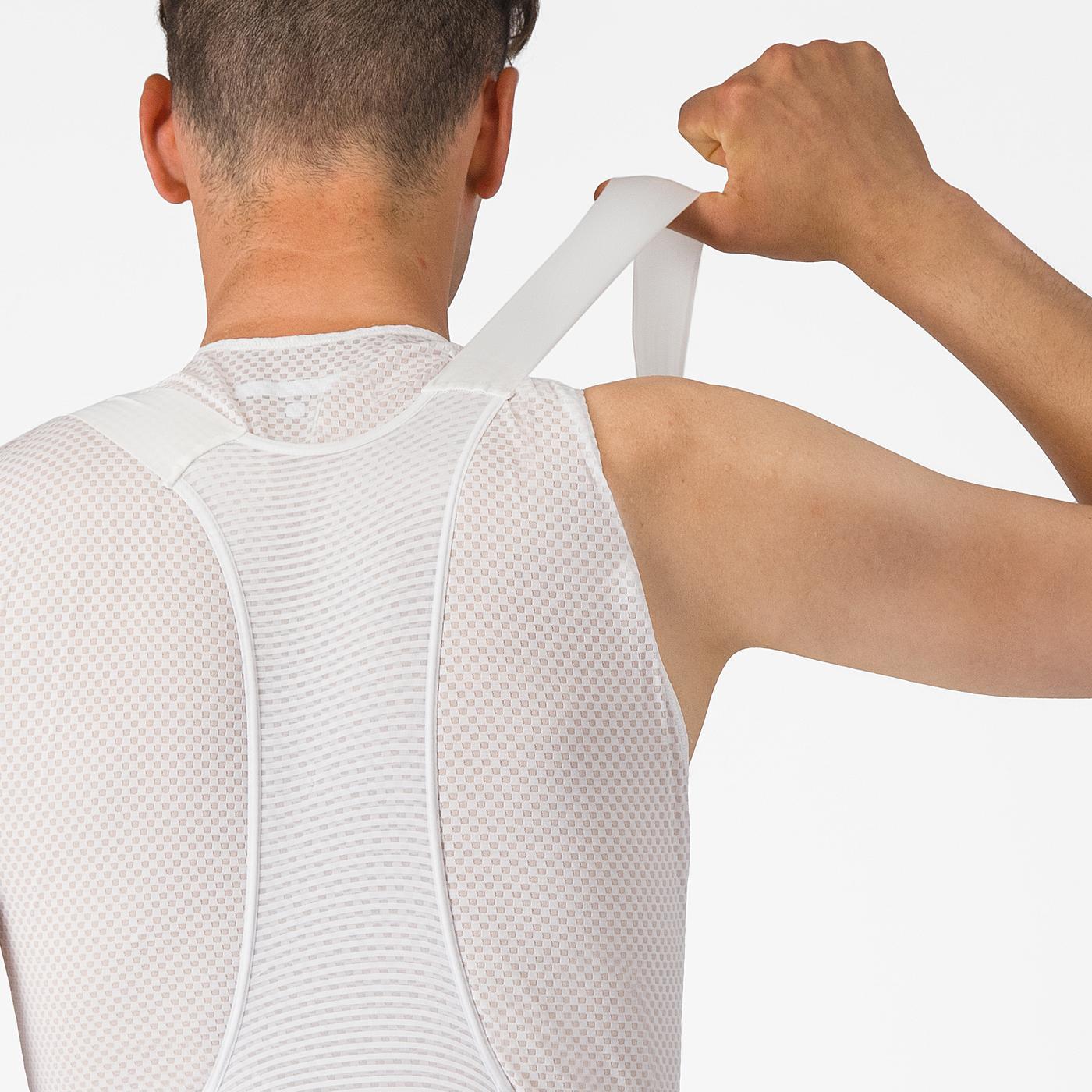 CASTELLI FREE AERO RACE S Kurze Trägerhose Weiß