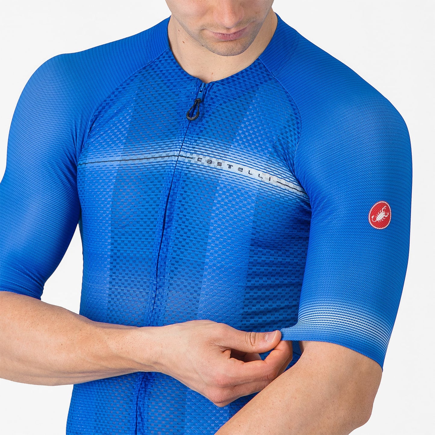 Maillot CASTELLI CLIMBER'S A/C Manches Courtes Bleu