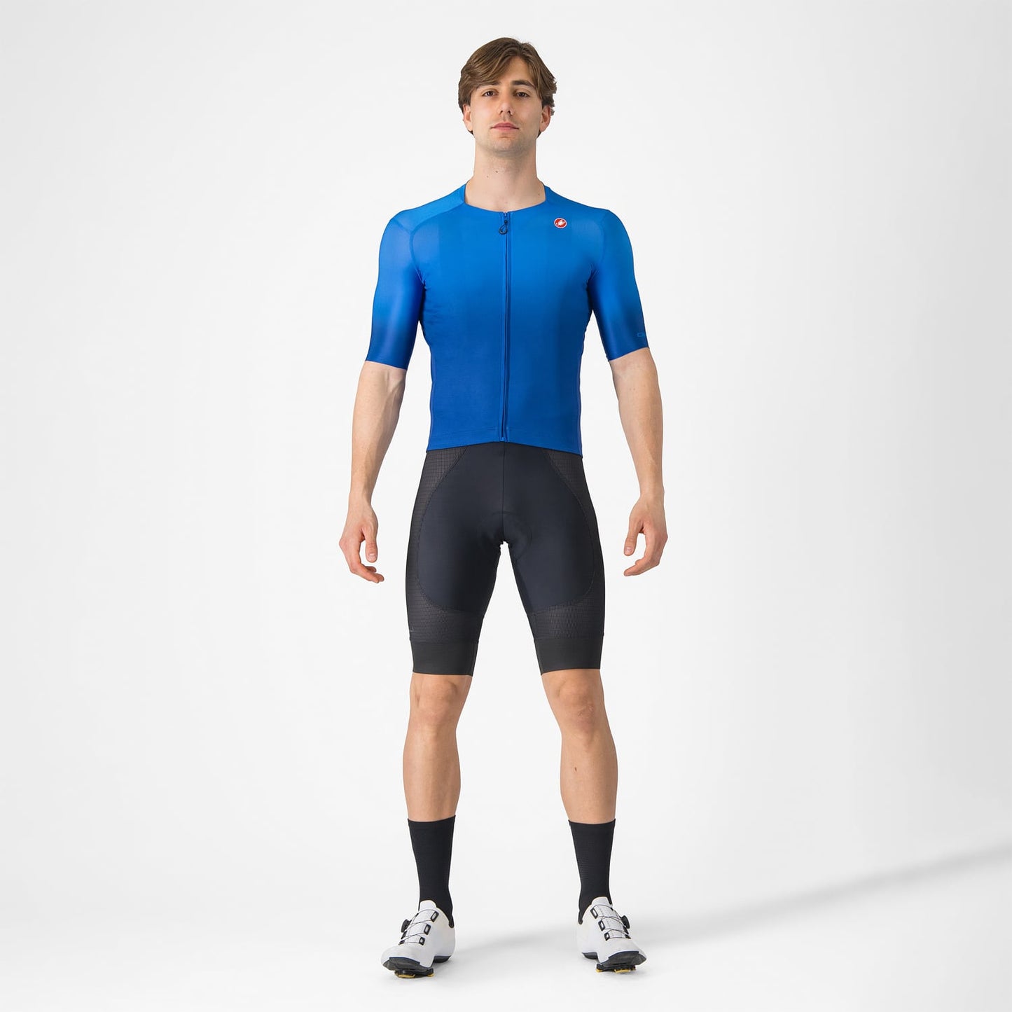 Maillot CASTELLI UPF Manches Courtes Bleu