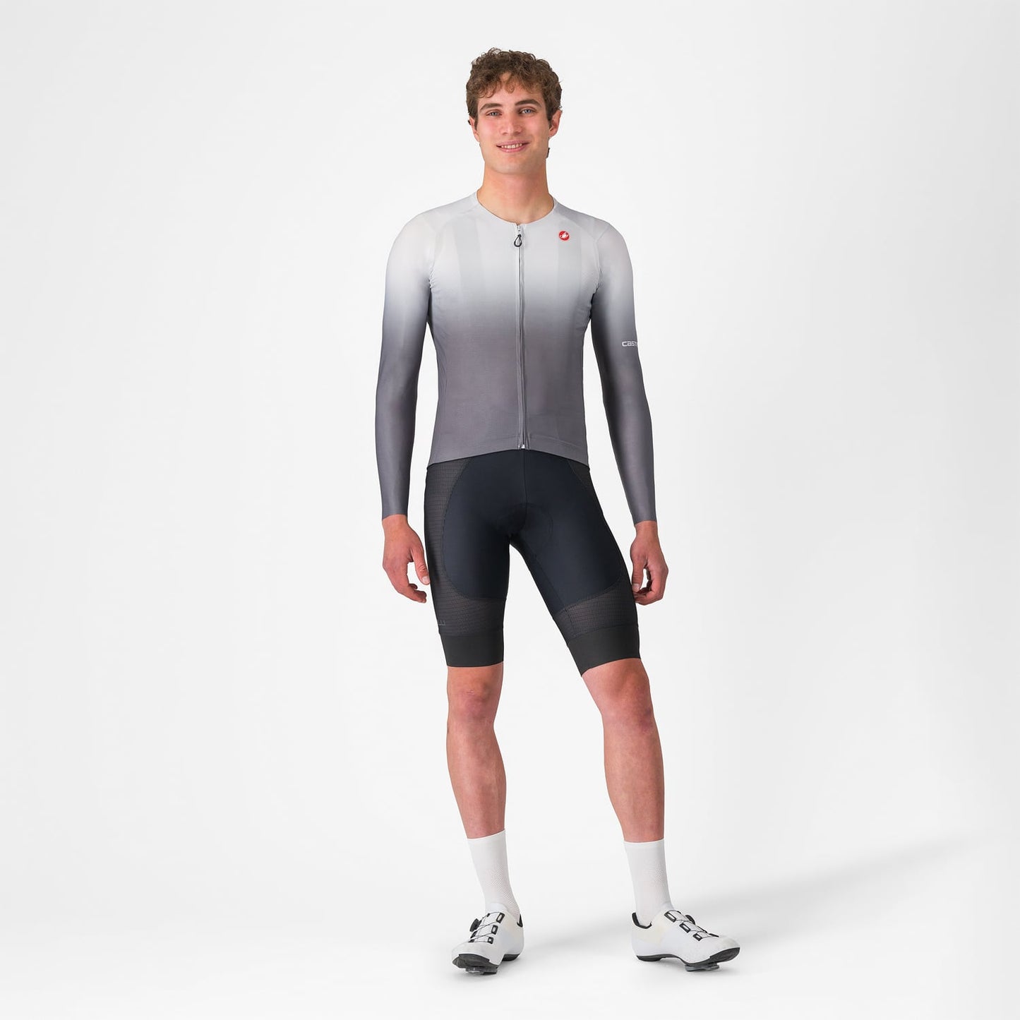 Maillot CASTELLI UPF Manches Longues Gris