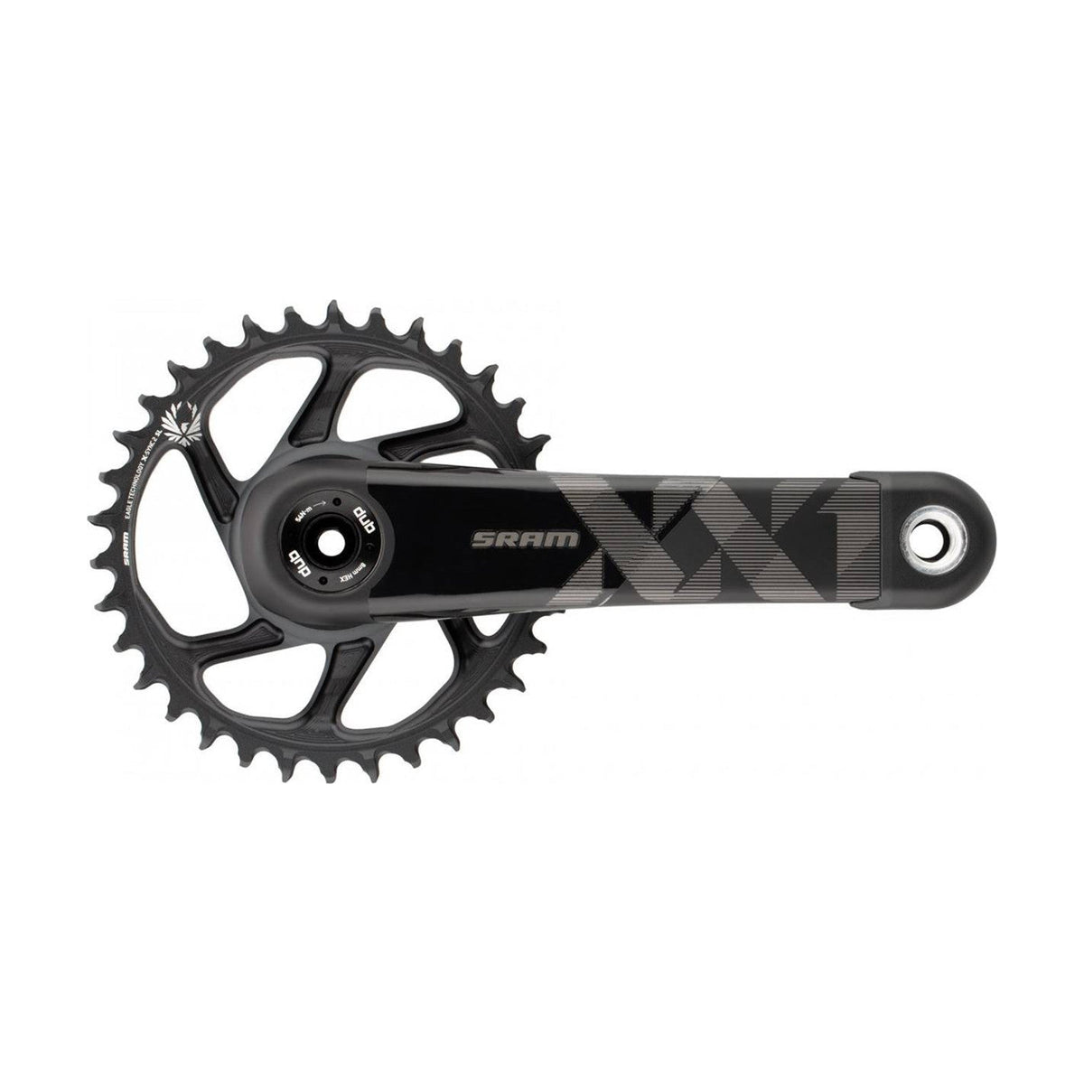 Mono-Kurbel 11/12V SRAM XX1 EAGLE FAT BIKE 5" DUB Carbon