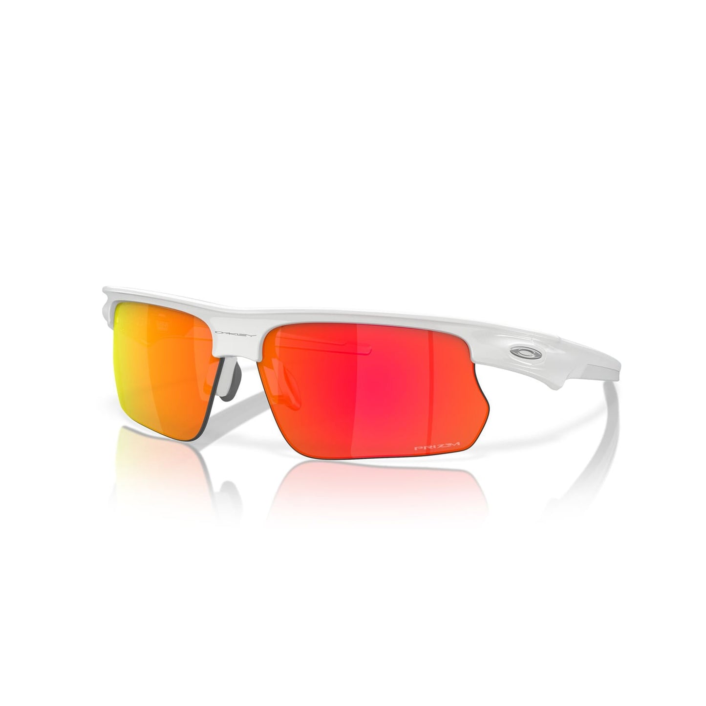 OAKLEY BISPHAERA Brille Weiß Prizm Ruby - 0OO9400-0368
