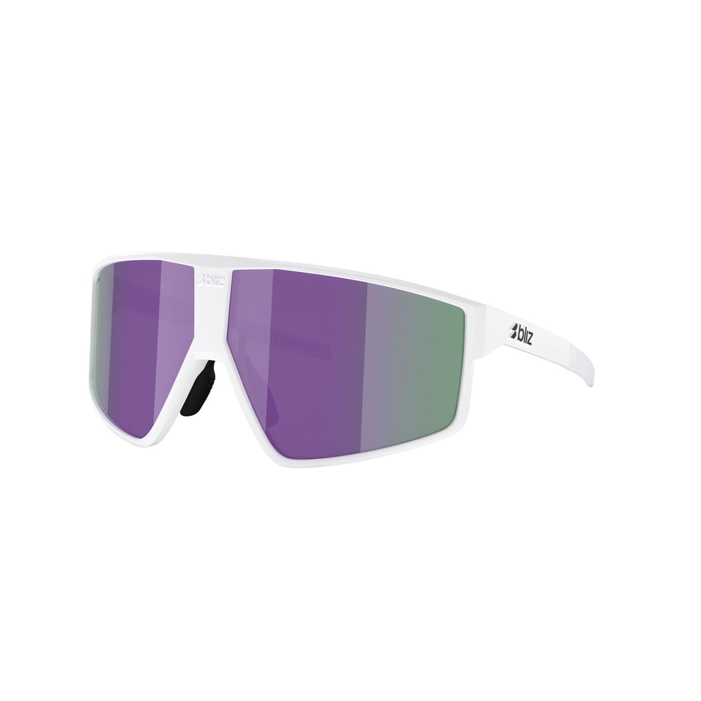 Brille BLIZ P002 S Weiß Matt Schirm Braun Violett Mehrfarbig