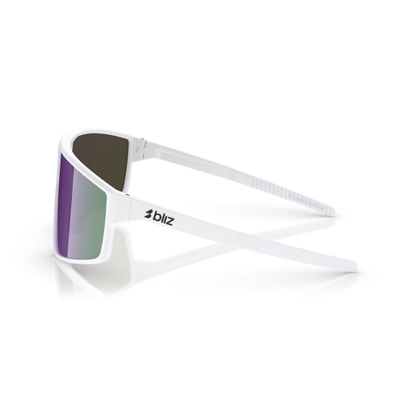 Brille BLIZ P002 S Weiß Matt Schirm Braun Violett Mehrfarbig