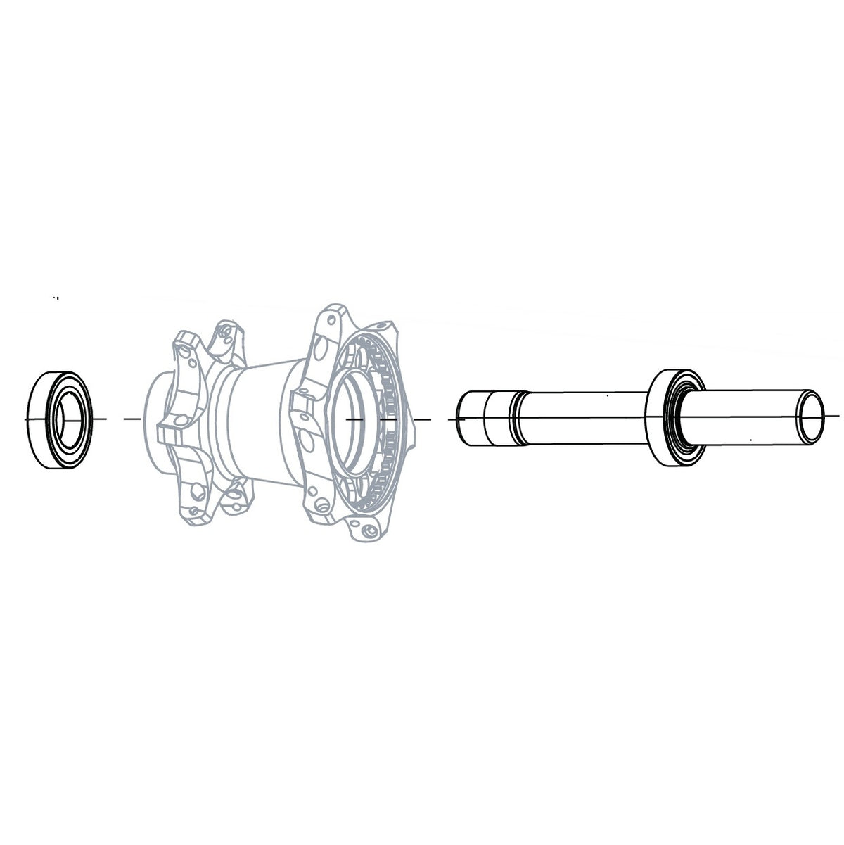 Vorderradachse ZIPP Cognition Rim Brake NSW Lager #11.2018.032.000