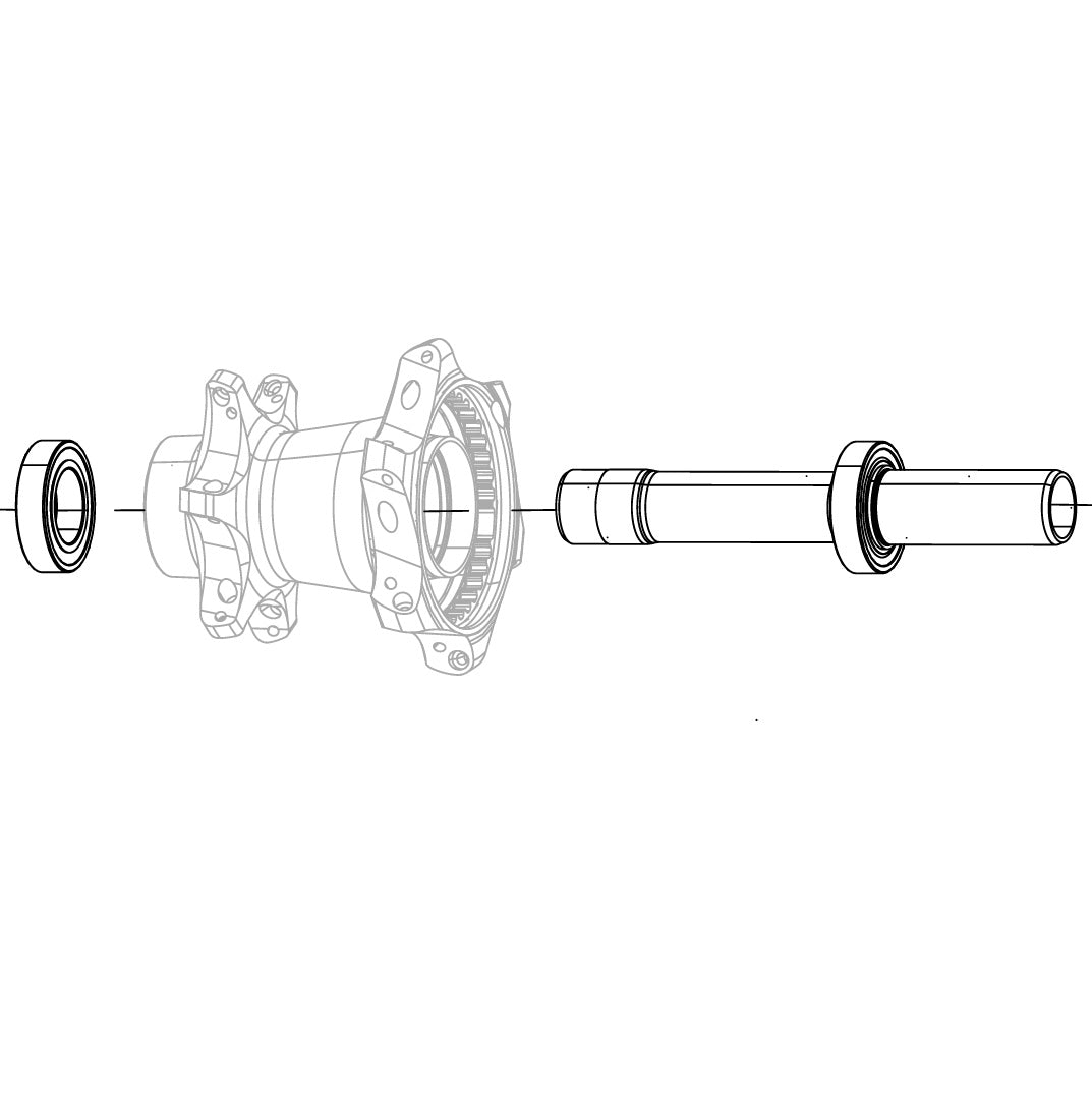 Hinterradachse ZIPP Cognition V2 NSW Rim Brake Lager (2x 61903) hinten #11.2018.065.005