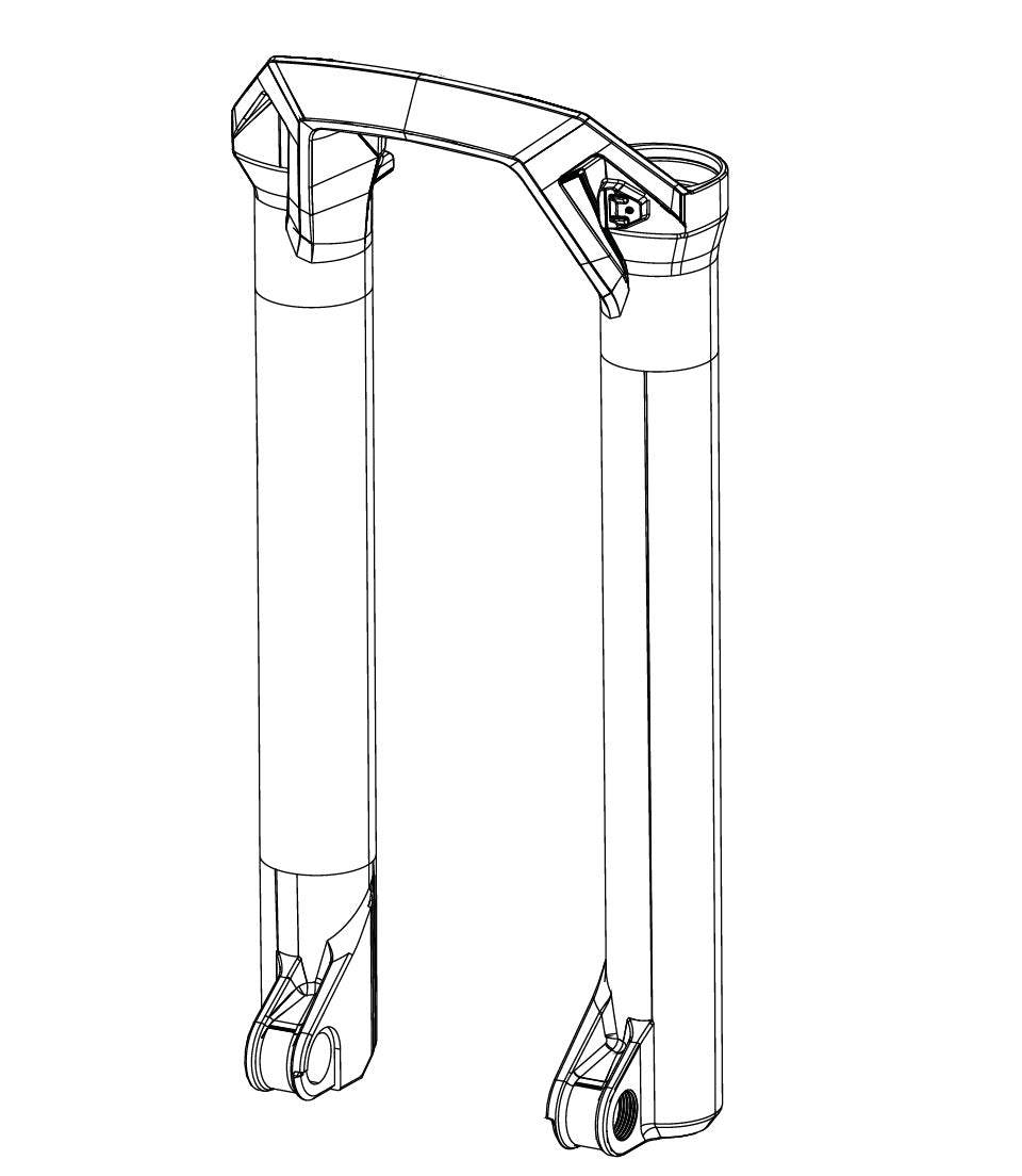 Fourreaux de Fourche ROCKSHOX BOXXER D1 (2024+) 29" Rouge