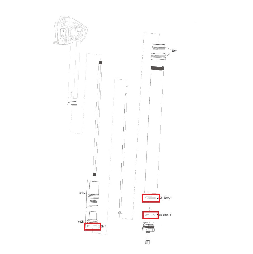 Kit Entretien 200 h/An ROCKSHOX REVERB XPLR AXS 27.2mm A1