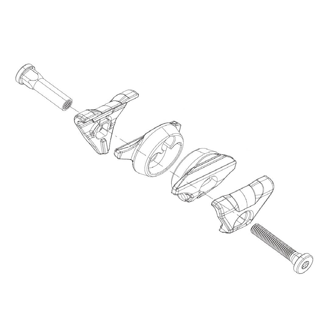 Kit Chariot pour Rails de Selle Ovals ROCKSHOX Reverb AXS A1/AXS XPLR