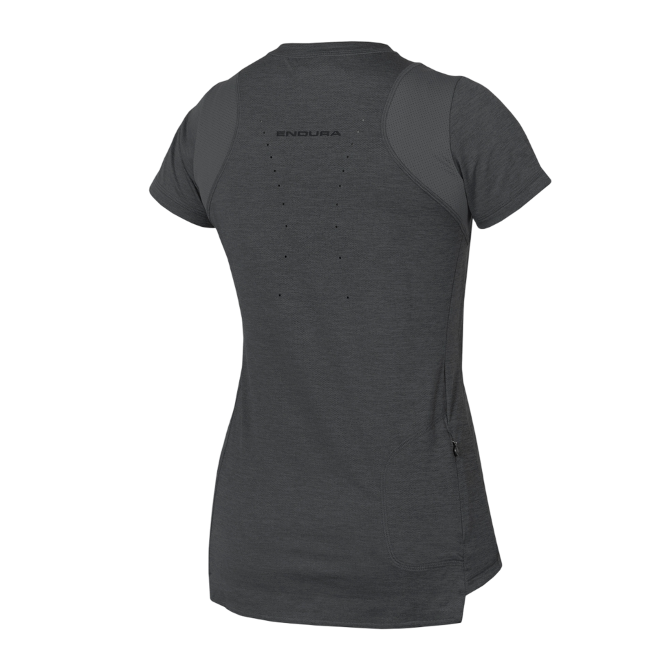Maillot ENDURA SINGLETRACK Femme Manches Courtes Gris 2025