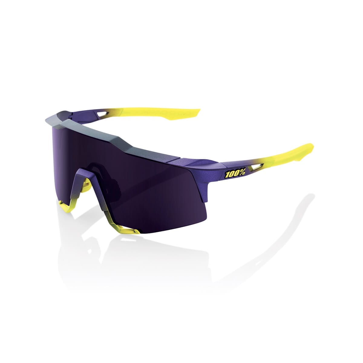 Lunettes 100% SPEEDCRAFT Bleu Jaune Écran Dark Purple