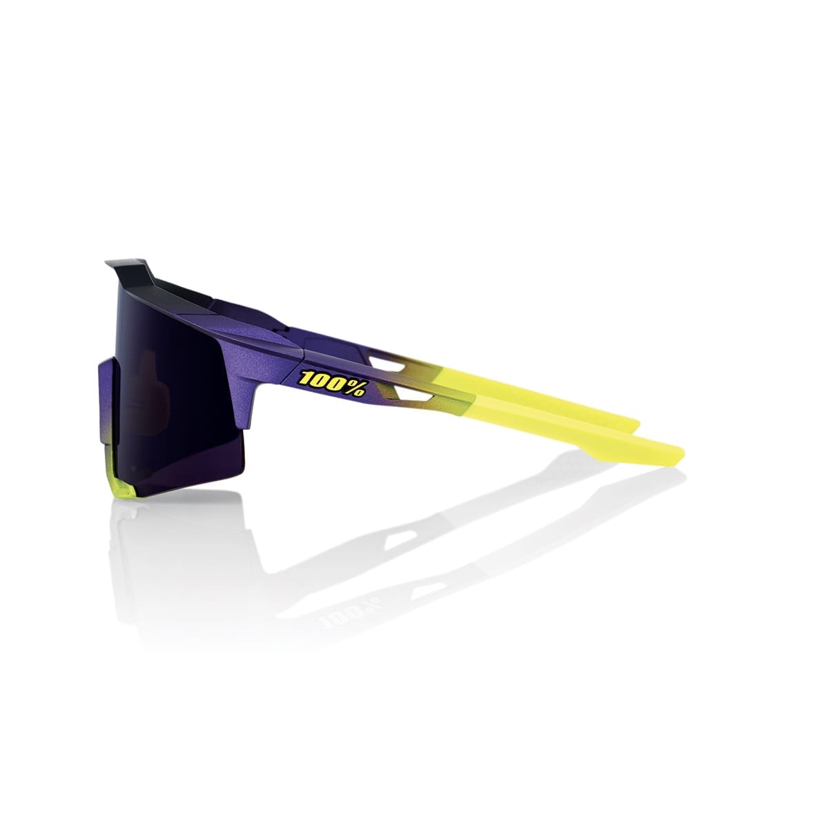 Lunettes 100% SPEEDCRAFT Bleu Jaune Écran Dark Purple