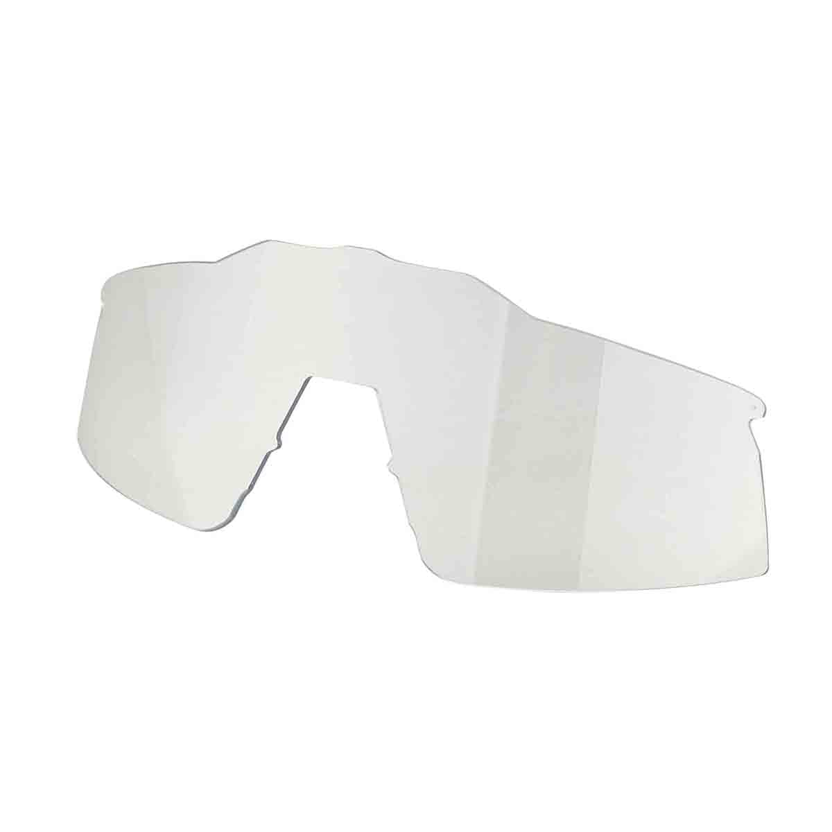 Lunettes 100% SPEEDCRAFT Blanc Matt Hiper Mirror Argent