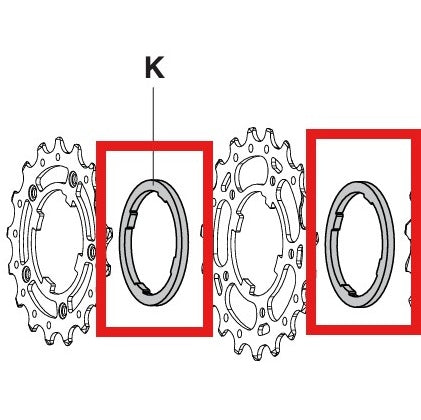 CAMPAGNOLO CENTAUR 10V 2,55mm Kassetten-Distanzstück (x2)
