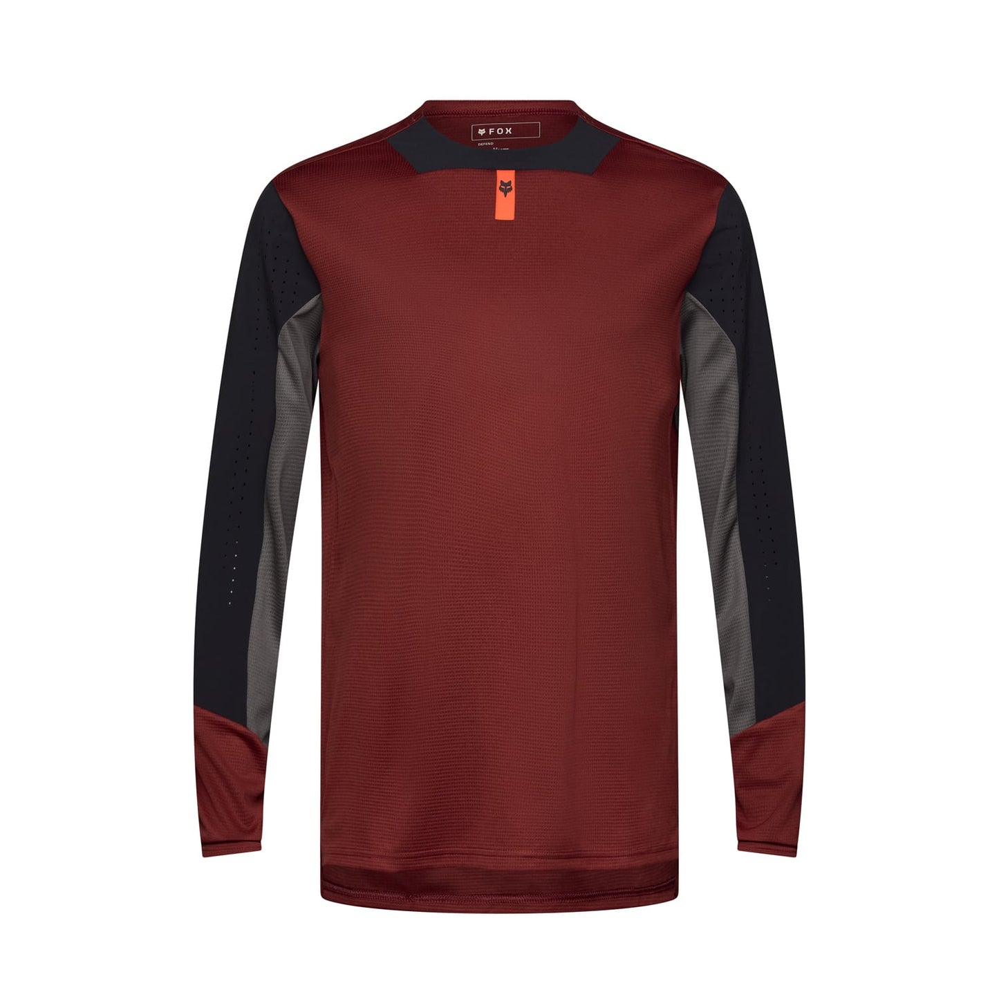 FOX DEFEND Trikot Langarm Bordeaux 2025