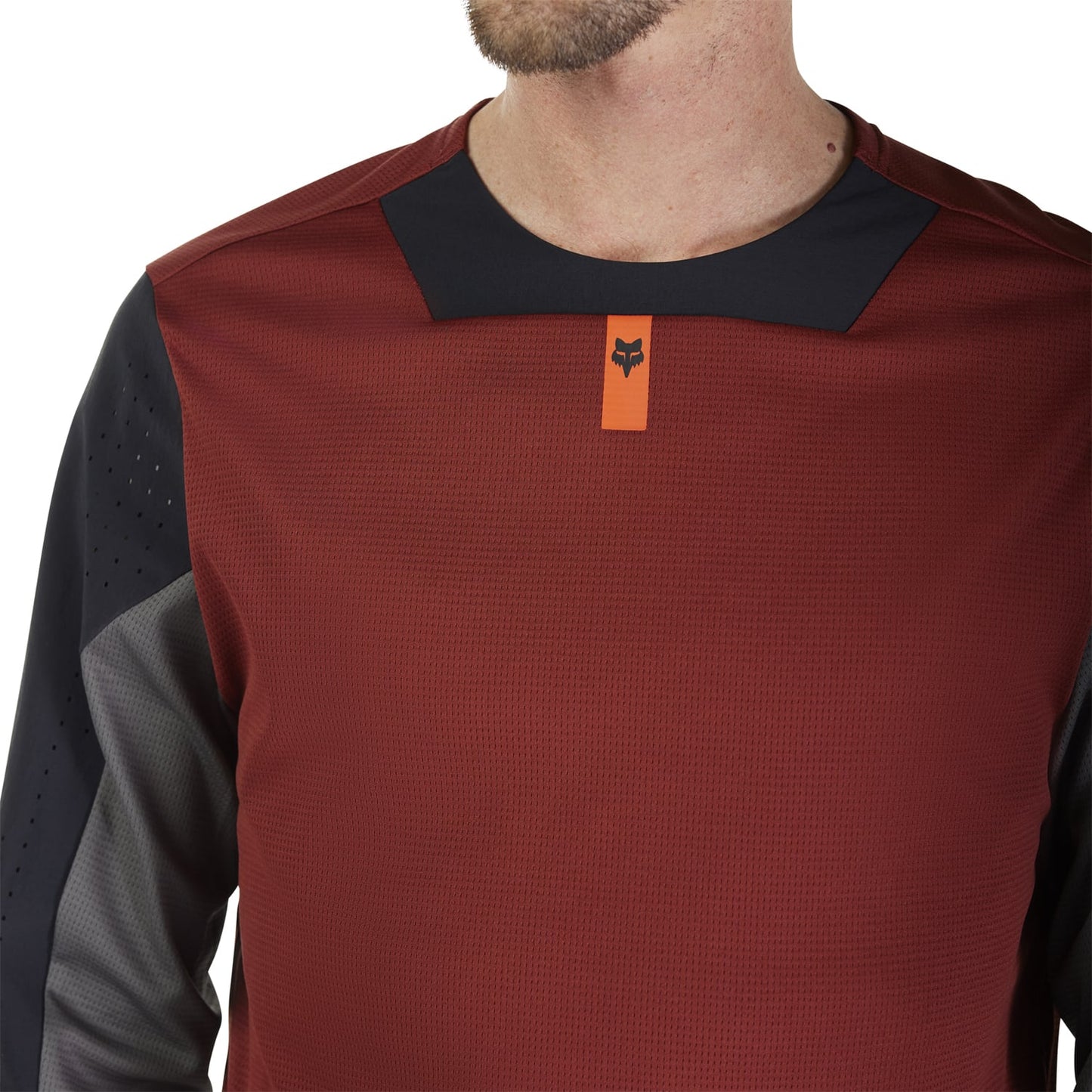 FOX DEFEND Trikot Langarm Bordeaux 2025
