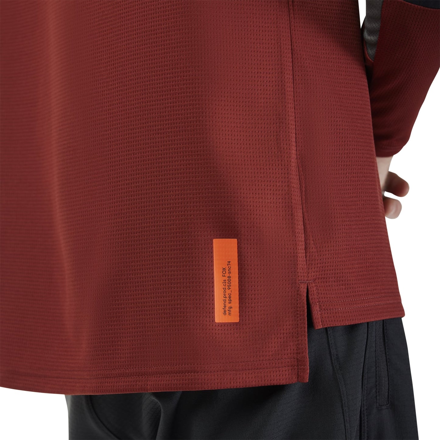FOX DEFEND Trikot Langarm Bordeaux 2025