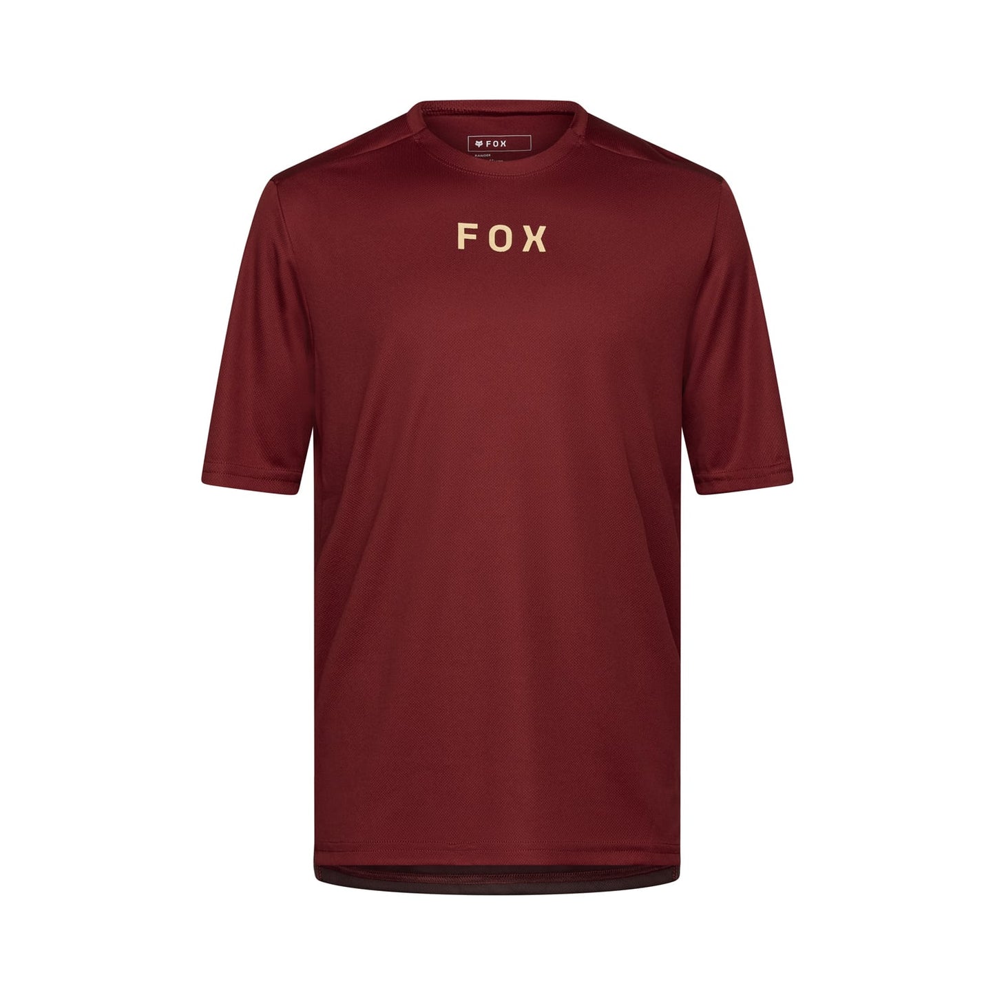 Maillot FOX RANGER WORDMARK Manches Courtes Bordeaux 2025