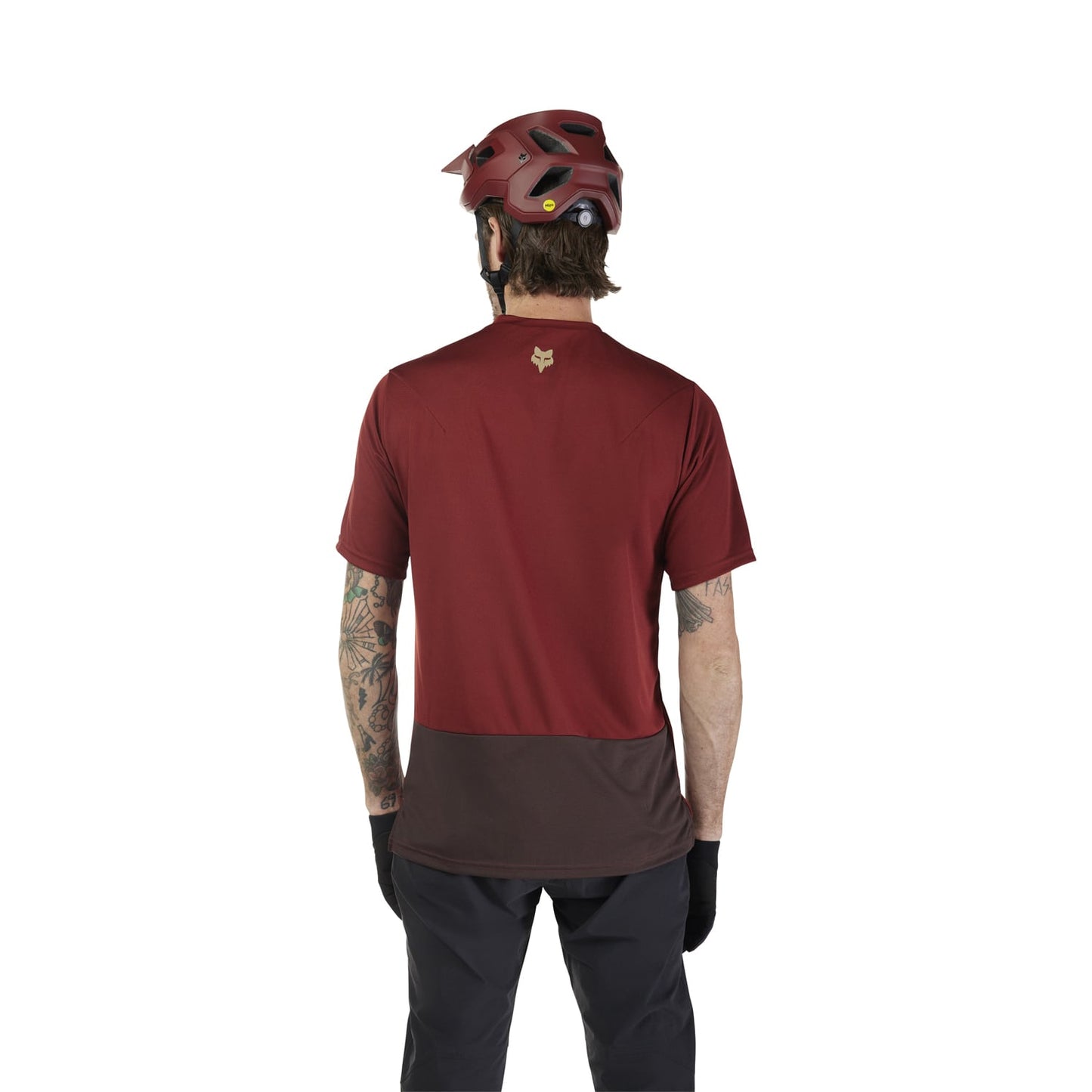 Maillot FOX RANGER WORDMARK Manches Courtes Bordeaux 2025