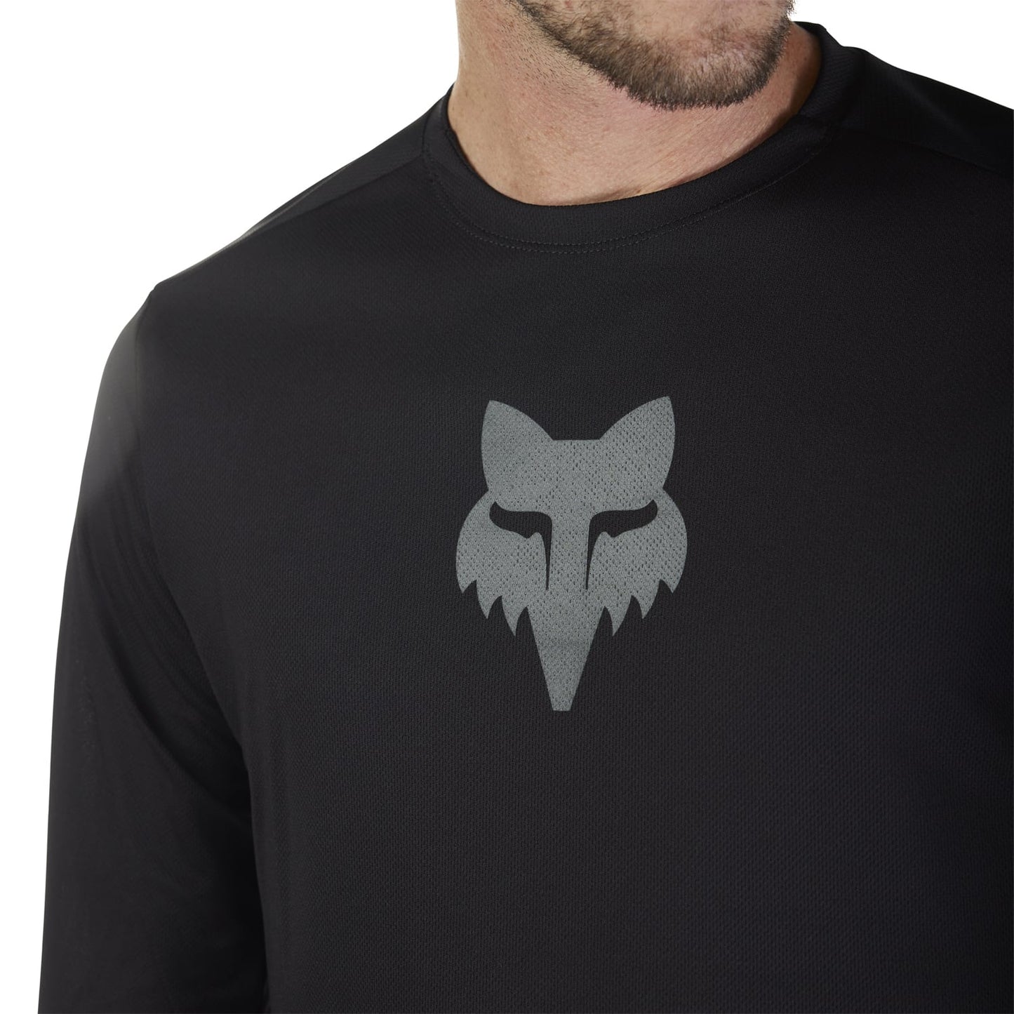Maillot FOX RANGER HEAD Manches Longues Noir 2025