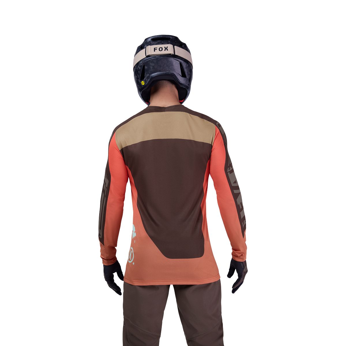 FOX FLEXAIR ELEVATED Trikot Langarm Braun/Orange
