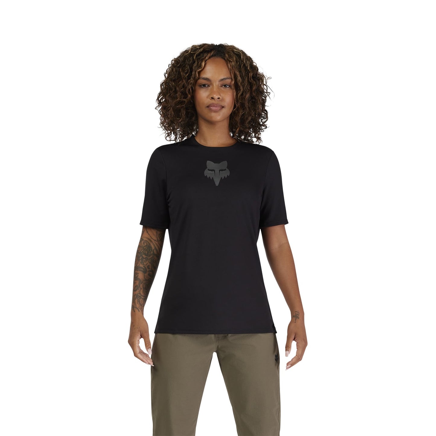 Maillot FOX RANGER HEAD Femme Manches Courtes Noir 2025