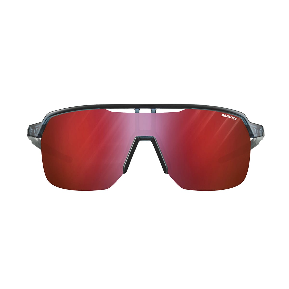Lunettes JULBO FREQUENCY Bleu Translucide/Noir Reactiv High Contrast Photochromique