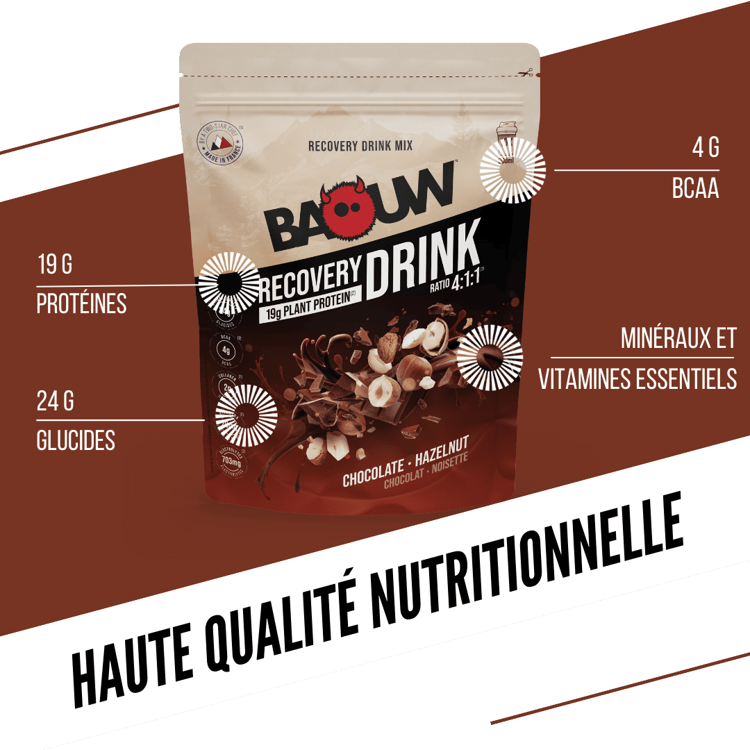 Boisson de Récupération BAOUW RECOVERY (500g) Chocolat Noisette