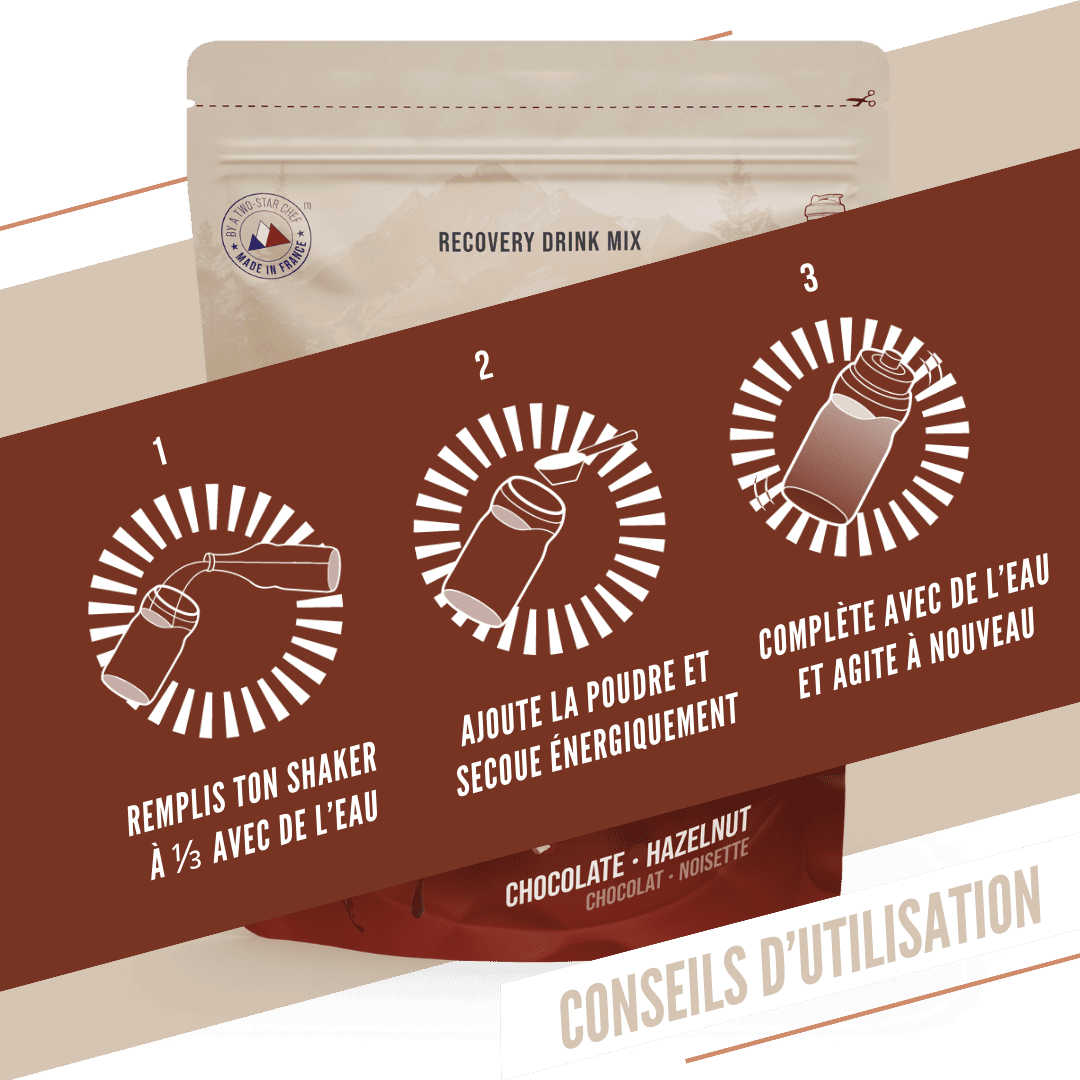 Boisson de Récupération BAOUW RECOVERY (500g) Chocolat Noisette