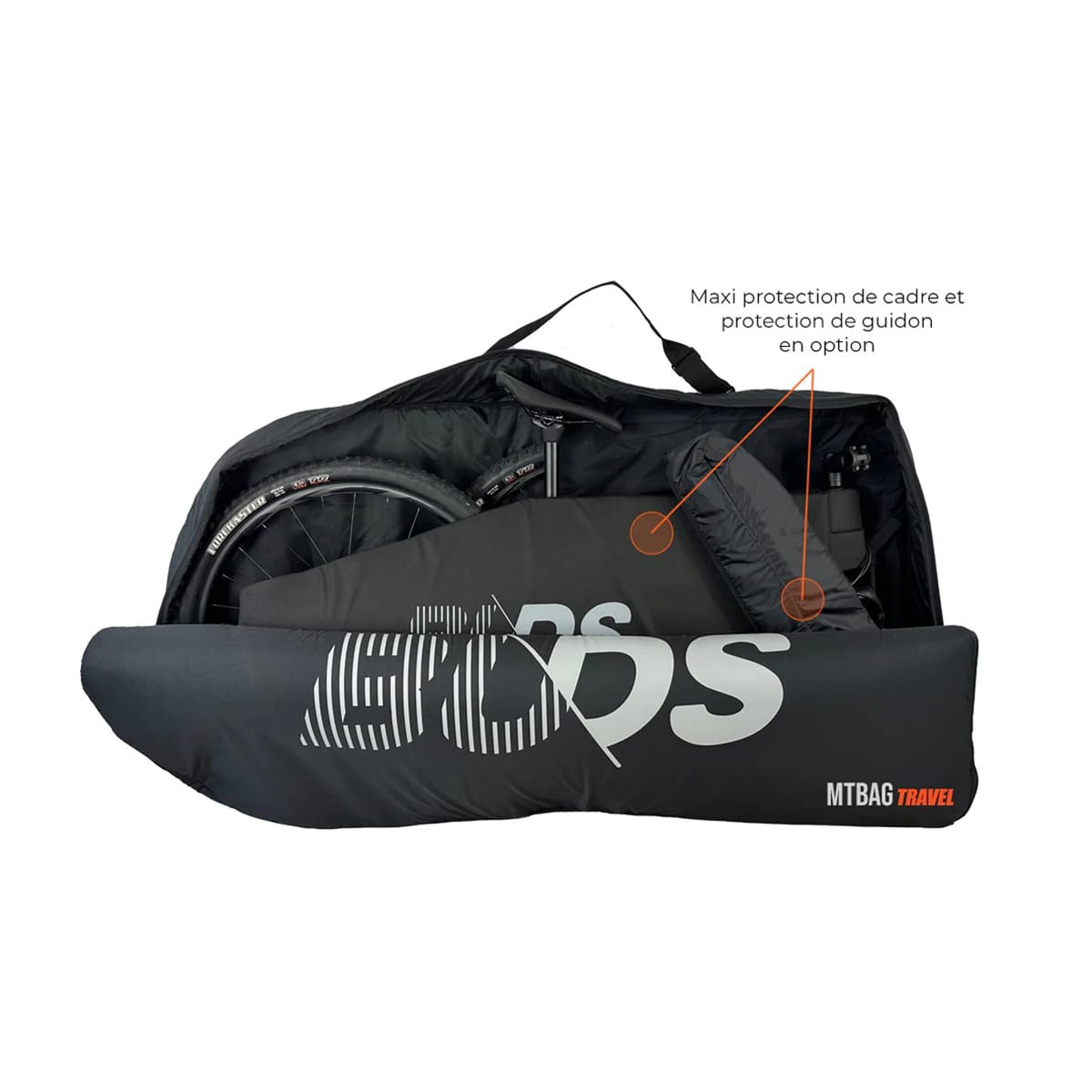Housse de Vélo VTT BUDS MTBAG TRAVEL 2025 (Spécial Avion) Noir