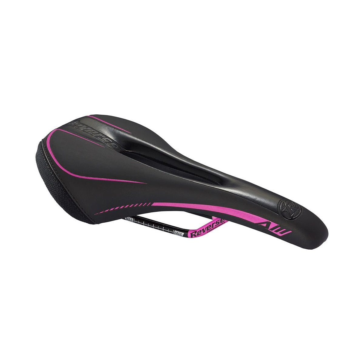 Selle REVERSE COMPONENTS AM ERGO Rails CrMo Noir/Rose