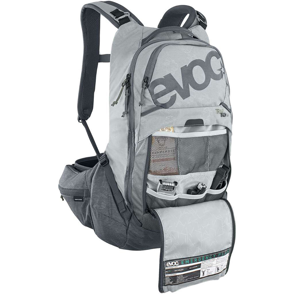 EVOC TRAIL PRO 16L Backpacking Rucksack Grau