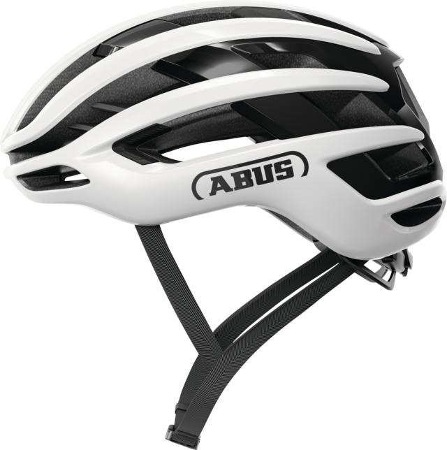 Helm Straße ABUS AIRBREAKER 2.0 Shiny Weiß
