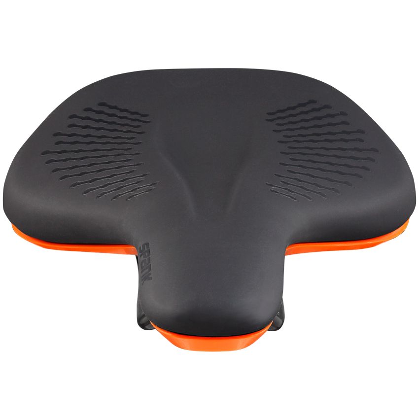 Selle SPANK OOZY 220 144mm Rails CrN/Ti Orange