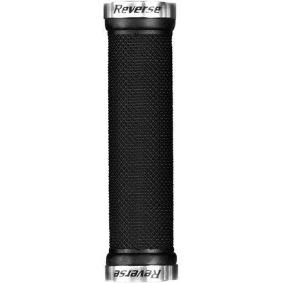 REVERSE COMPONENTS CLASSIC Lock-On Grips Schwarz/Silber