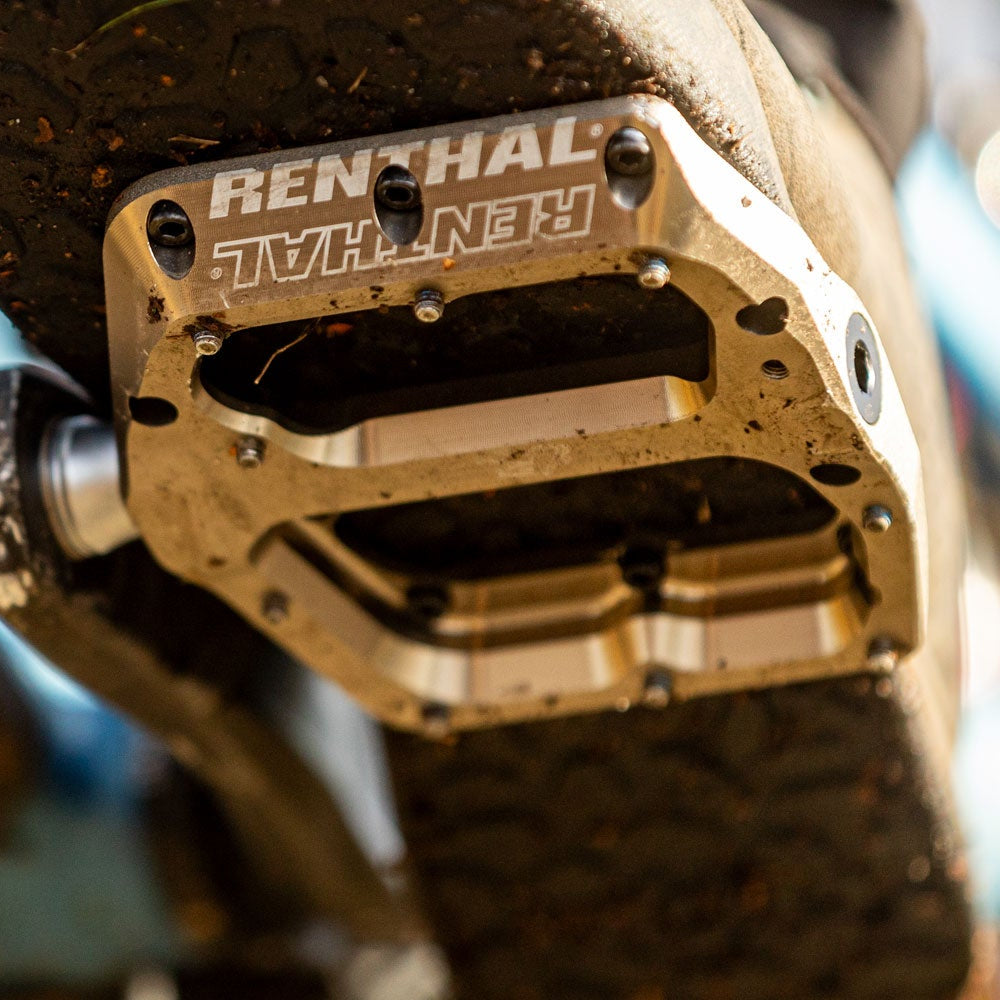 Flache Pedale RENTHAL REVO-F Gold