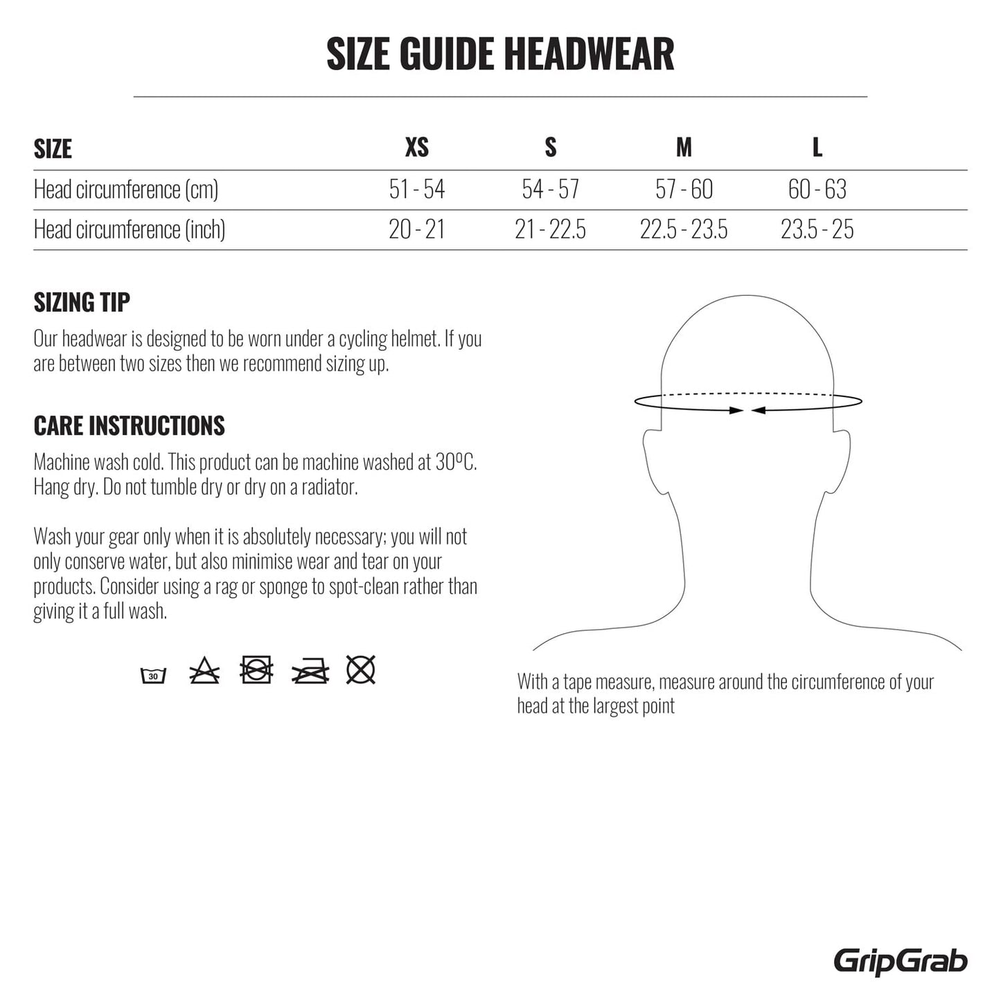 GRIPGRAB THERMO Helm-Unterziehmütze Schwarz