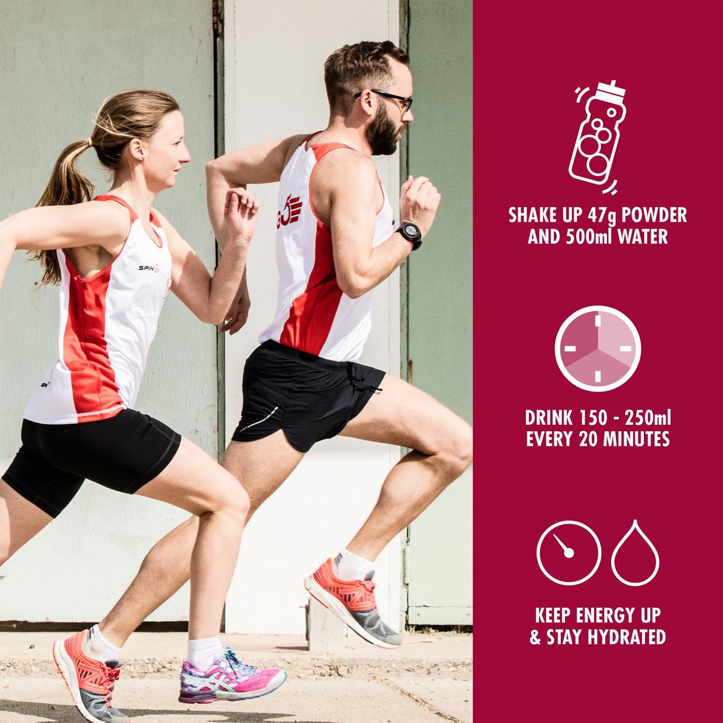 Energiedrink HIGH5 ENERGY DRINK PROTEIN (1.6kg) Früchte Rot
