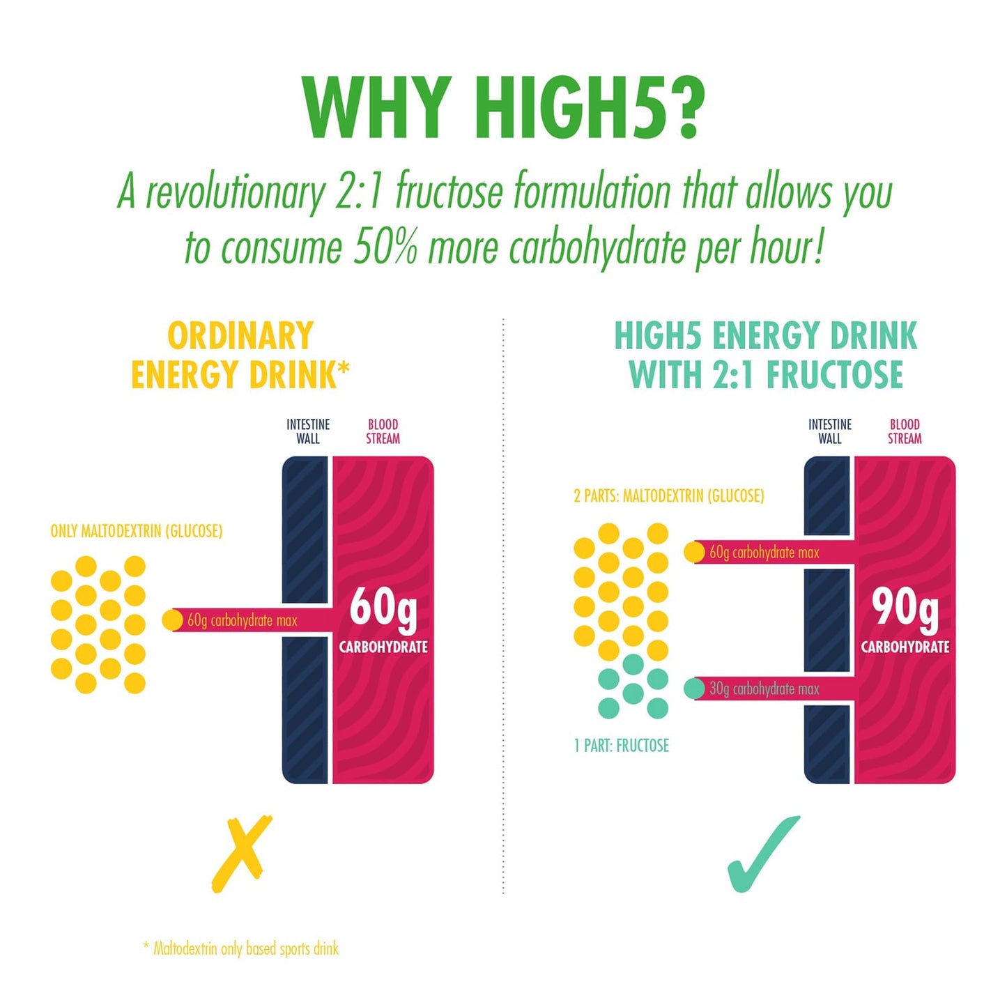 Boisson Énergétique HIGH5 ENERGY DRINK PROTEIN (1.6kg) Citron